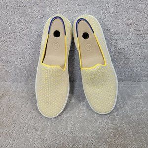 Rothy's The Sneaker Women's Size 9.5 Yellow Tan Sunshine Honeycomb Flats Shoes